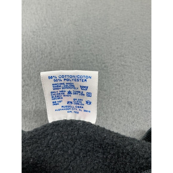 Vintage Jerzees Sweatshirt Mens XL Black Bear Wilderness Graphic Made USA 90s - Picture 3 of 12